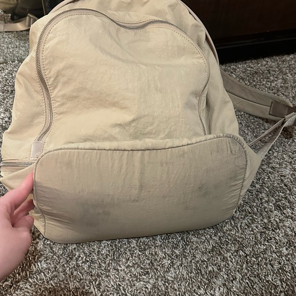 Used Lulu Lemon Backpack in Tan. - Picture 3 of 4